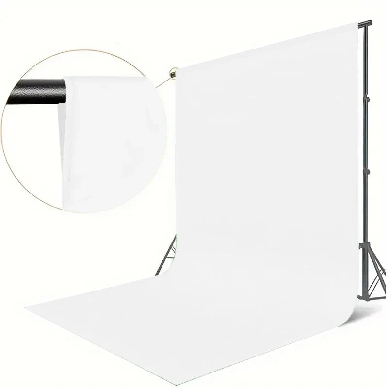 Thick white high-density background cloth, used for photo walls and studio photography (excluding brackets)