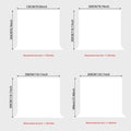 Thick white high-density background cloth, used for photo walls and studio photography (excluding brackets)